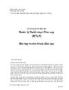 Quản lý danh mục cho vay