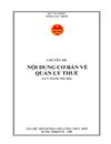 Nội dung cơ bản về quản lý thuế Tài liệu bồi dưỡng cho công chức mới