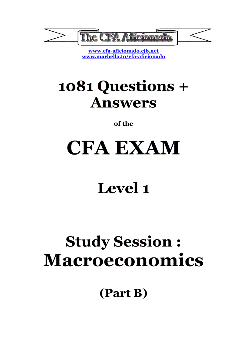 1081 câu hỏi trắc nghiệm tiếng anh tài chính kinh tế ngân hàng Đáp án CFA lv1