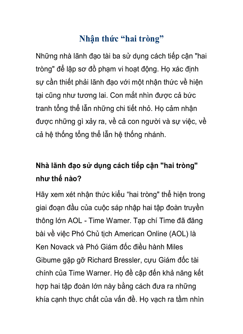 Nhận thức hai tròng