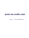 Giáo trình Quản Trị Chiến Lược 1