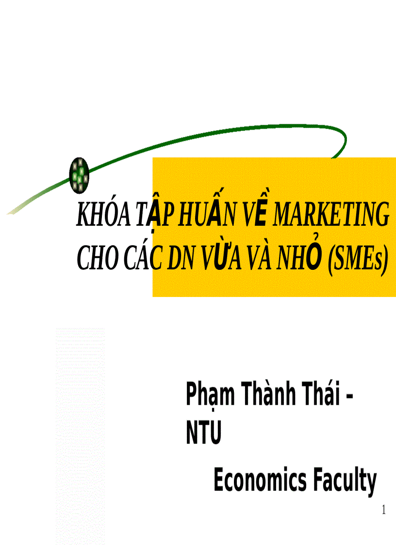 SMEs Tổng quan về Marketing