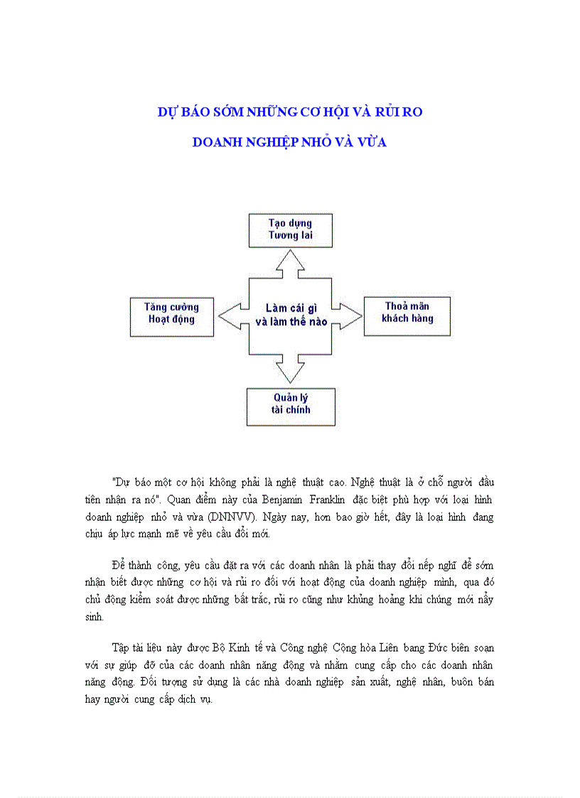 Dự báo sớm những cơ hội và rủi ro doanh nghiệp nhỏ và vừa