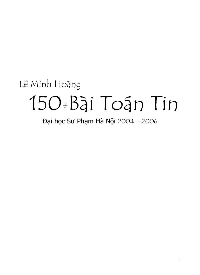 150 bài toán tin