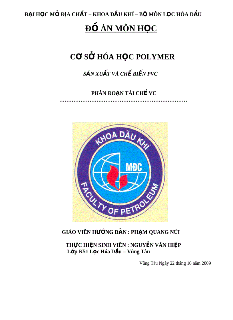 Cơ sở hóa học cao phân tử