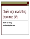 Hướng dẫn hoạch định chiến lược marketing địa phương