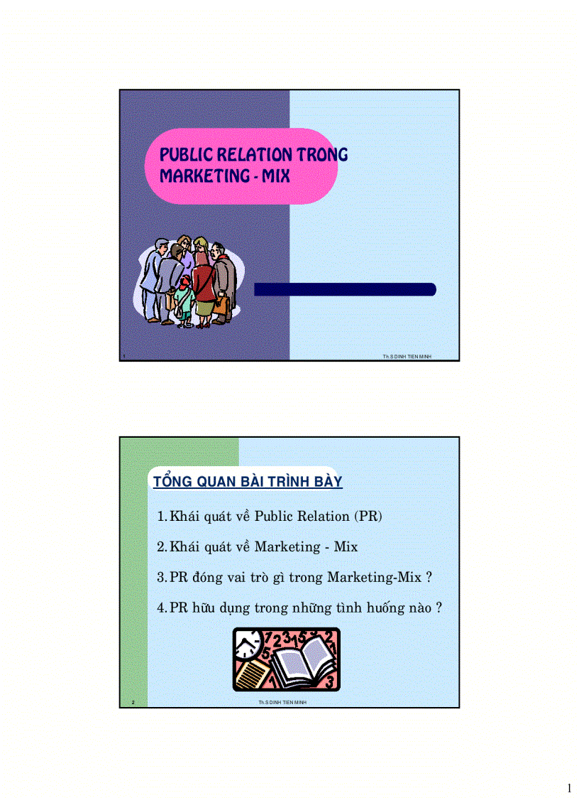 Public relation trong marketing mix