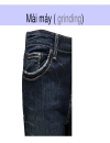 Dry process for denim