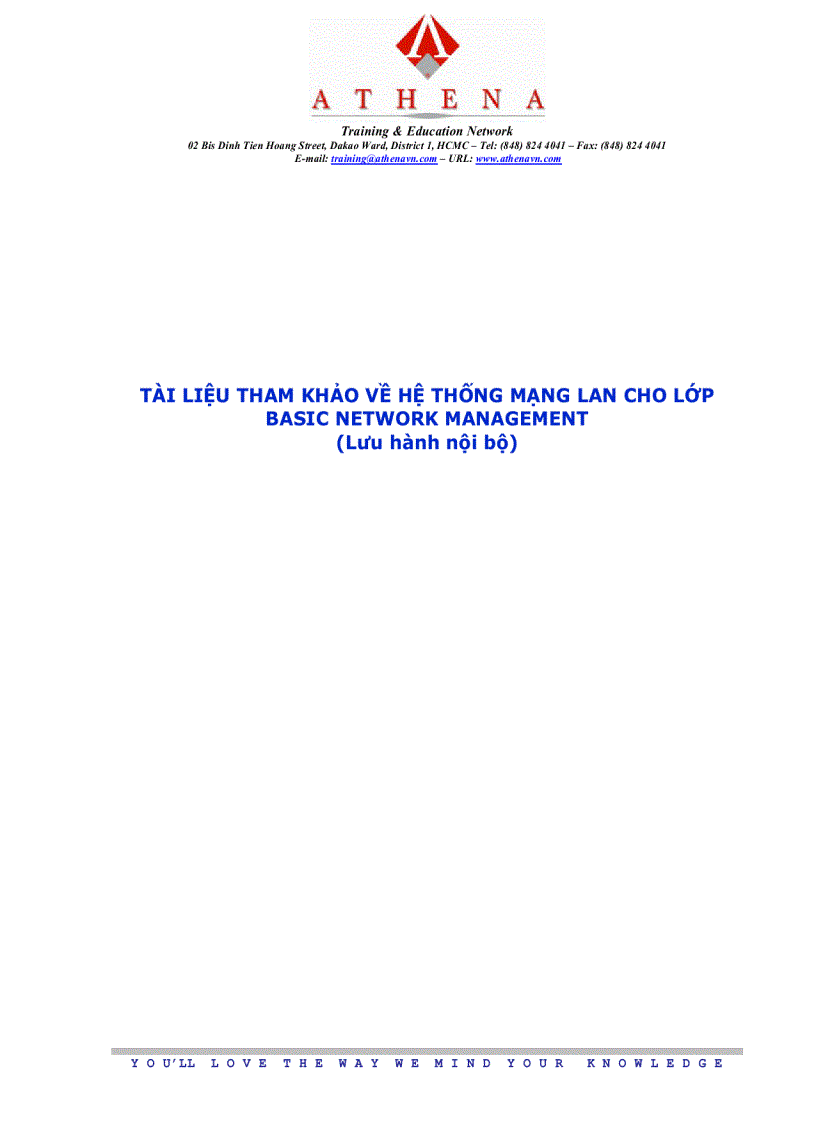 Tài liệu căn bản về mạng LAN Athena