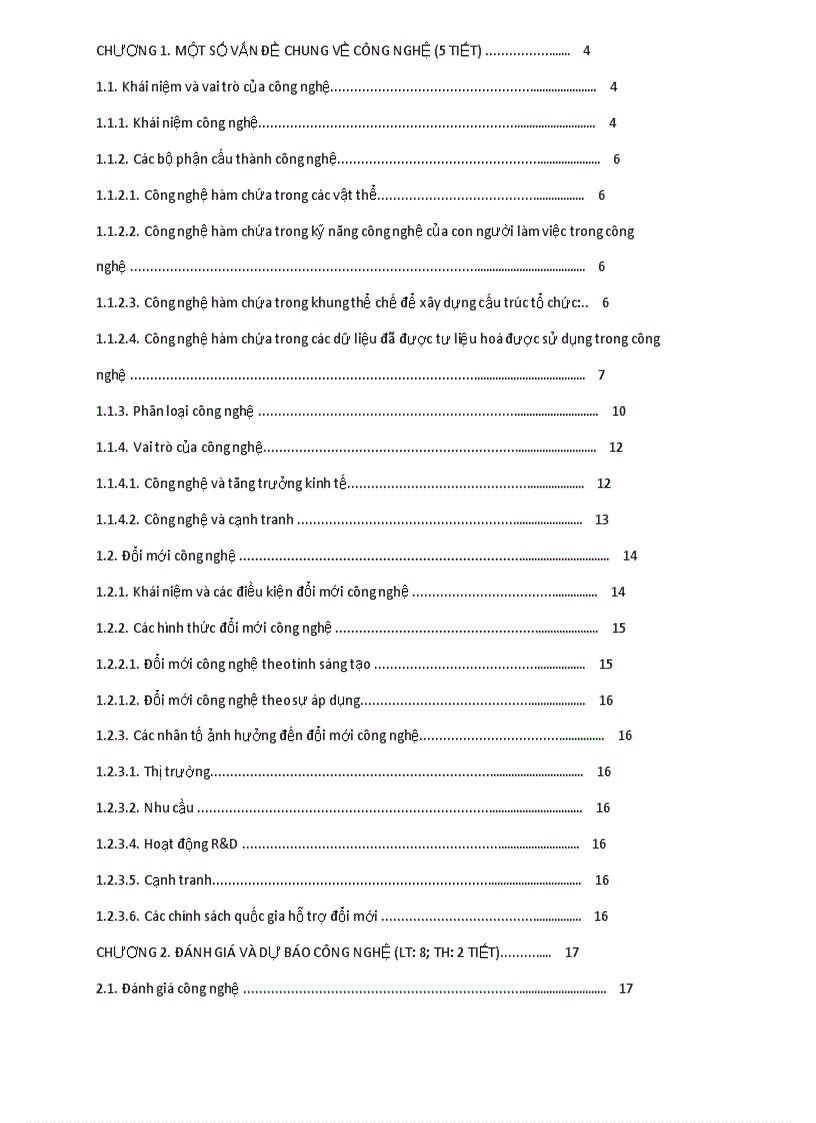 Giáo trình quản trị công nghệ