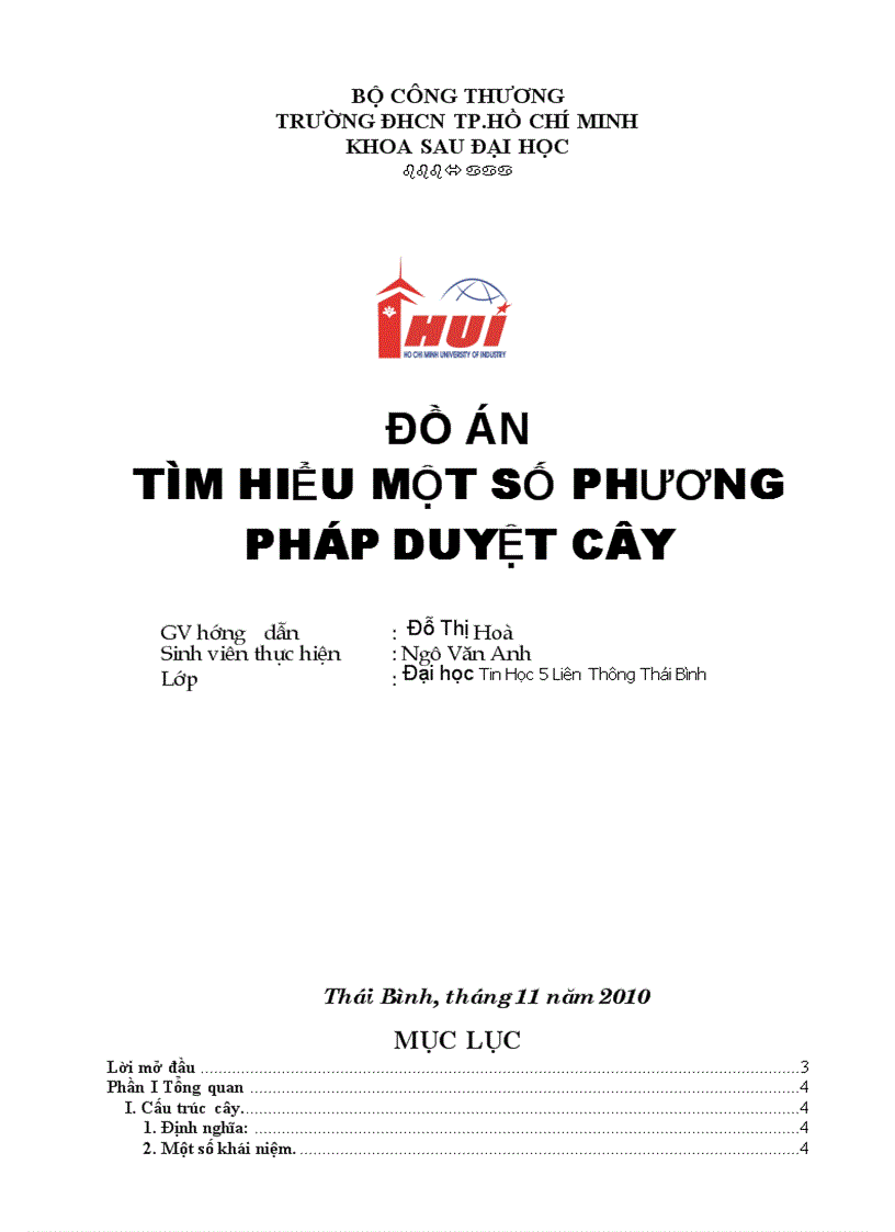 Một số phương pháp duyệt cây