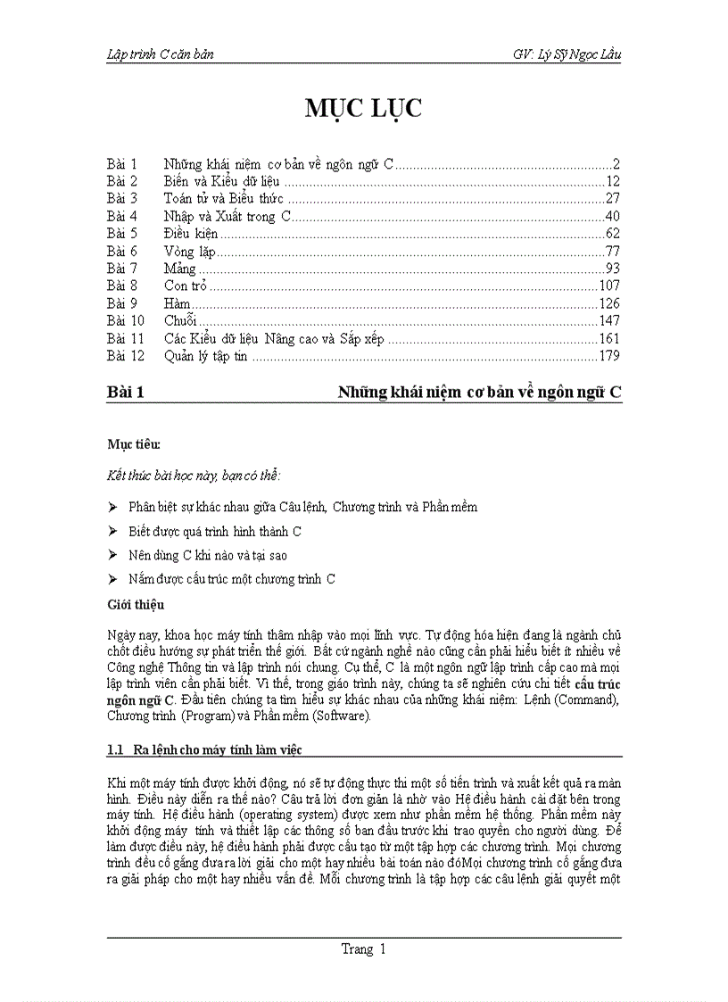 Lập trình C căn bản