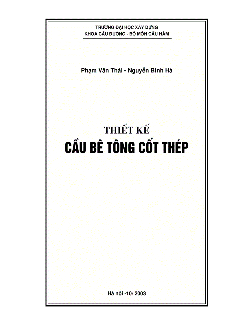 Thiết kế cầu Bê Tông Cốt Thép Xây dựng công nghiệp