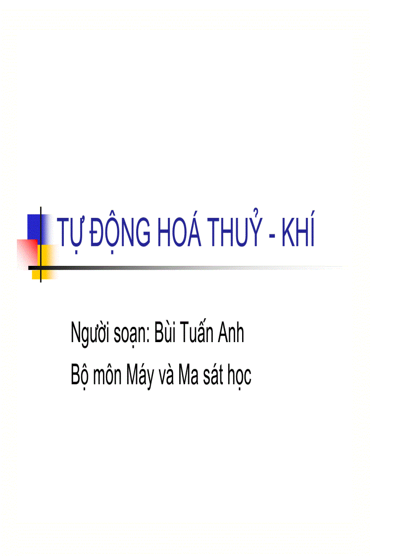 Tự động hóa thủy khí