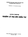 Giáo trình quản lý dự án đầu tư