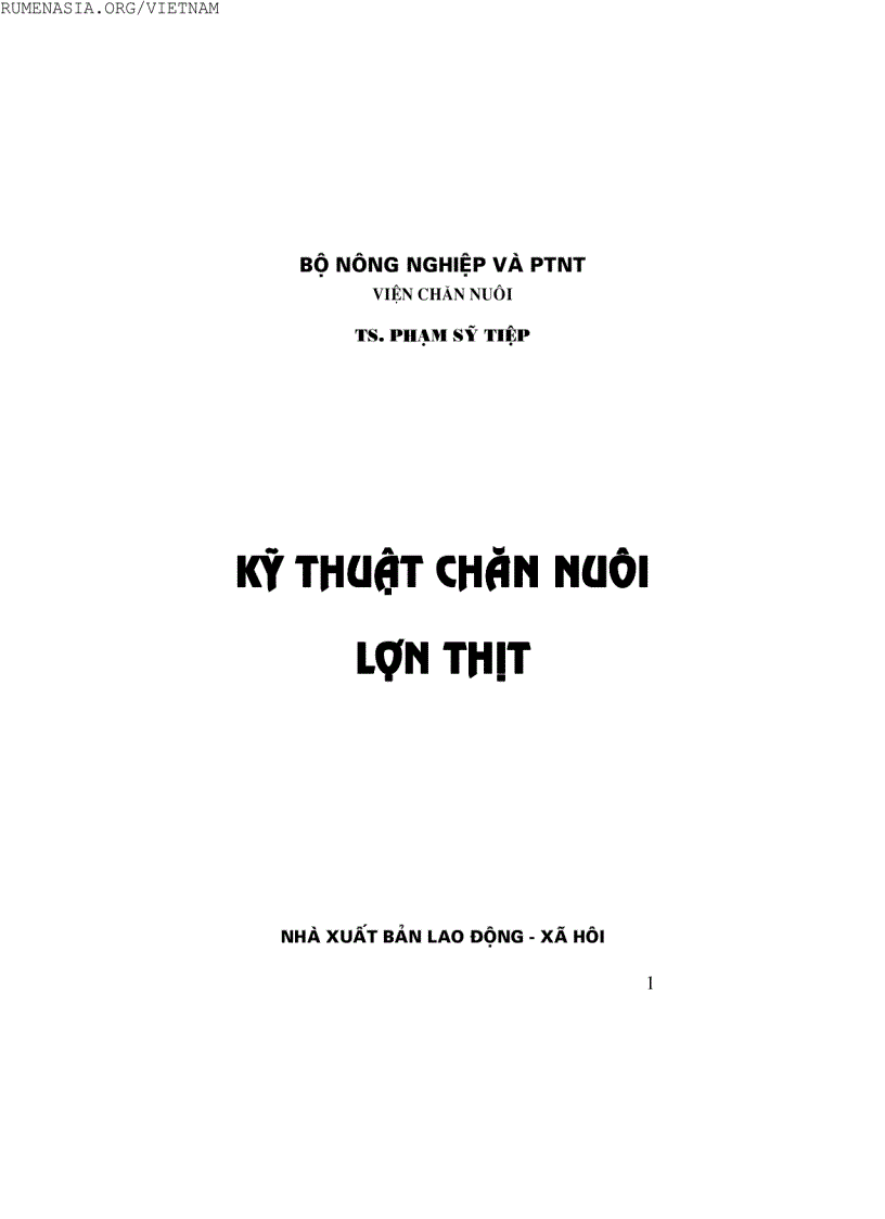 Kỹ thuật chăn nuôi lợn thịt