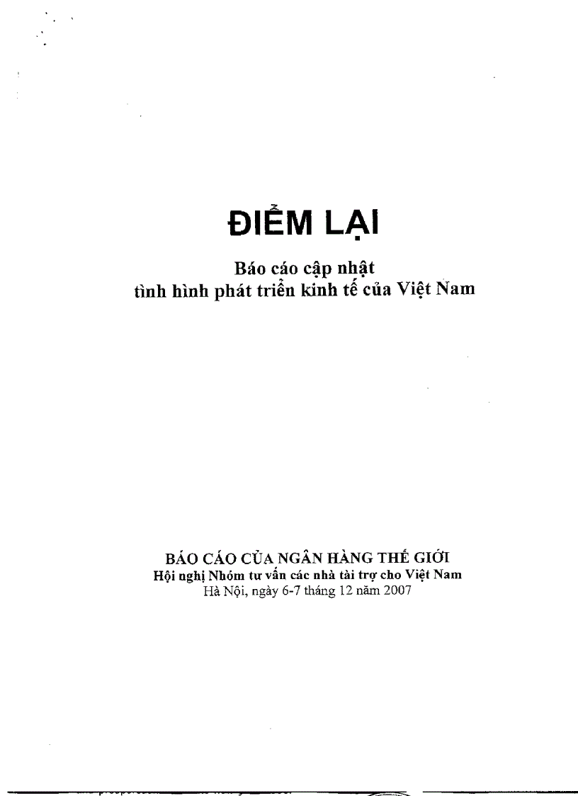 Thông tin Kinh tế Vĩ mô Việt Nam 2007