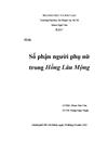 Số phận người phụ nữ trong Hồng Lâu Mộng