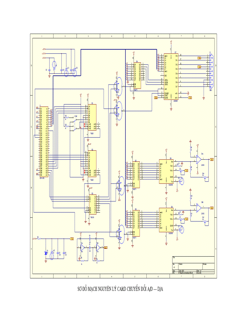 Sơ đồ mạch nguyên lý card chuyển đổi a d d a