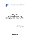 Hướng dẫn học tập môn quản trị chất lượng