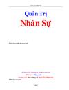 Tóm tắt lý thuyết Đề thi đáp án câu hỏi ôn tập Quản trị nhân sự soạn thảo Bùi hoàng Lợi tủ sách QTKD 1