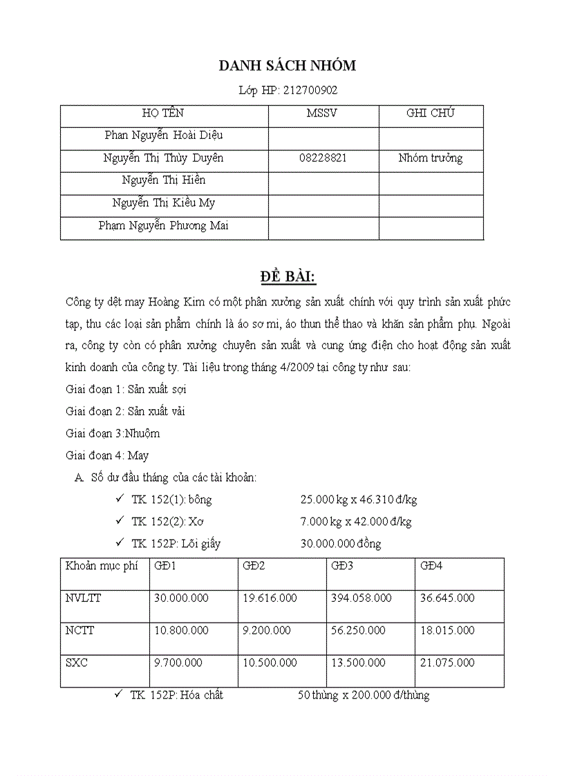 Bài tập quản trị doanh nghiệp