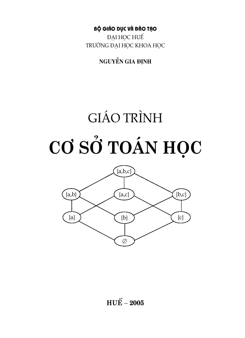 Giáo trình cơ sở toán học