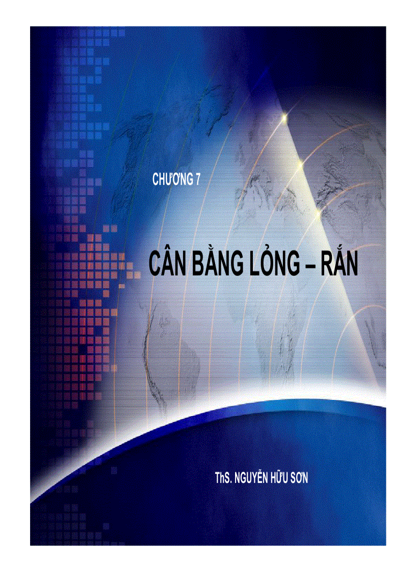 Cân bằng lỏng rắn