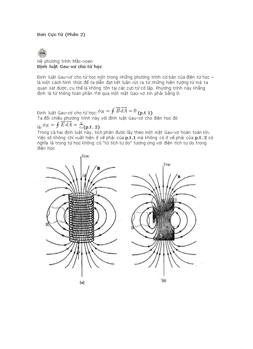 Đơn Cực Từ PHẦN 2
