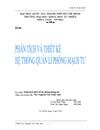 Phân tích và thiết kế hệ thống quản lí phòng mạch tư