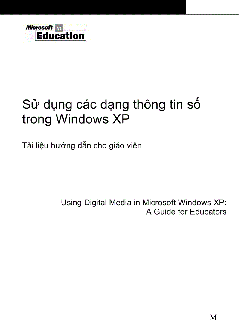 Sử dụng các dạng thông tin số trong Windows XP