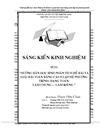 Hướng dẫn học sinh phân tích đề bài và giải bài toán bằng cách lập hệ phương trình dạng làm chung làm riêng