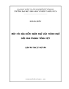 Luận văn thạc sĩ ngữ văn MỘT VÀI ĐẶC ĐIỂM NGÔN NGỮ CỦA THÀNH NGỮ GỐC HÁN TRONG TIẾNG VIỆT