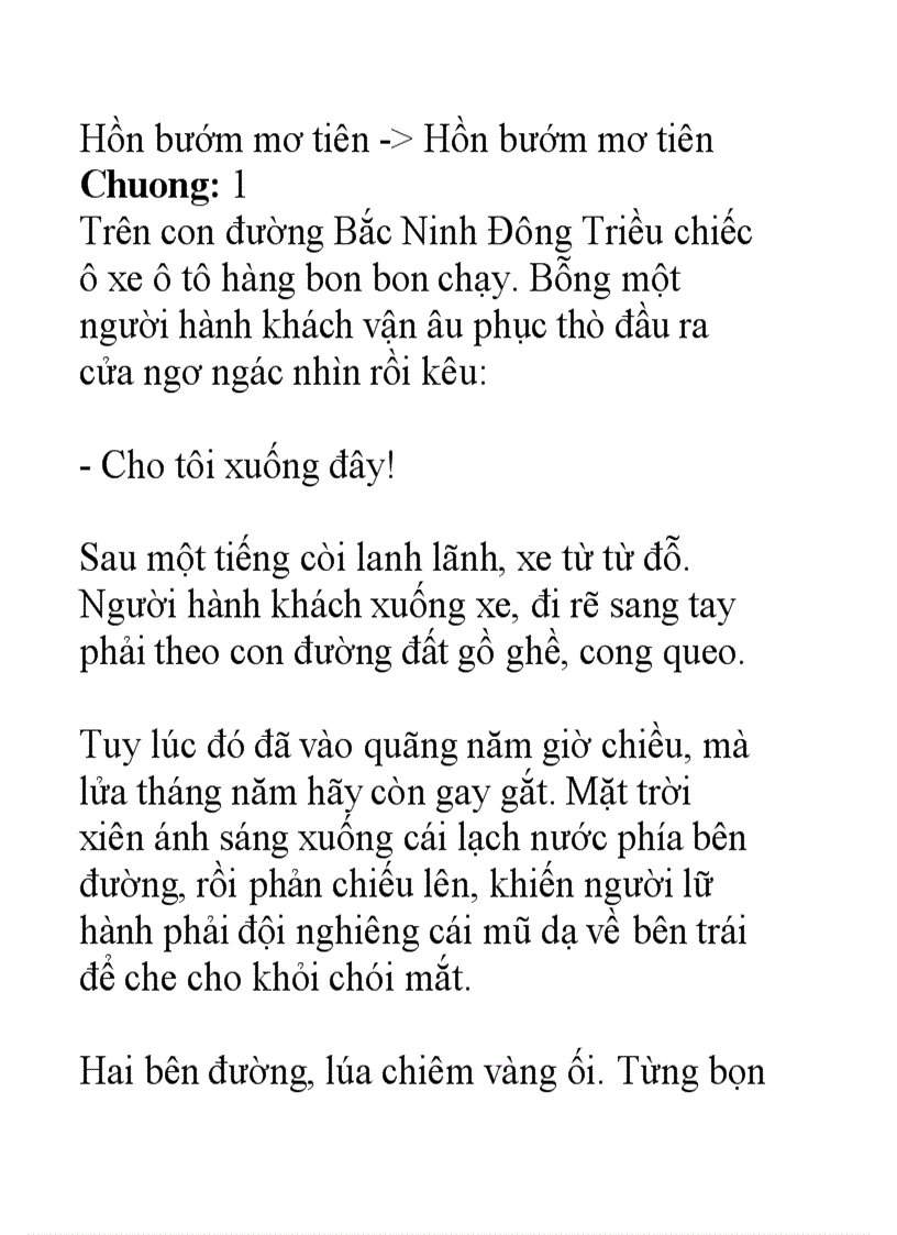 Hồn bướm mơ tiên 1 tiểu thuyết hay