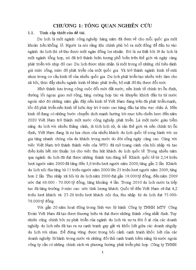 Nâng cao hiệu quả hoạt động kinh doanh quốc tế tại công ty TNHH MTV du lịch công đoàn việt nam