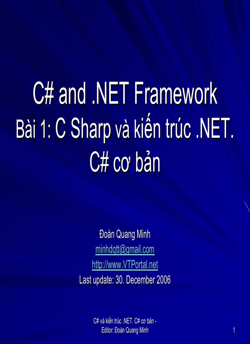 C và NET Framework Ebook