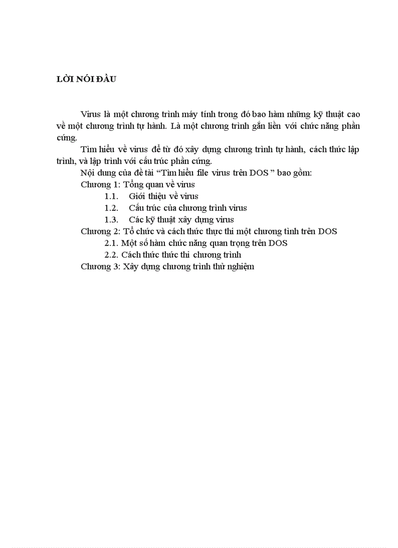 Tìm hiểu file virus trên dos
