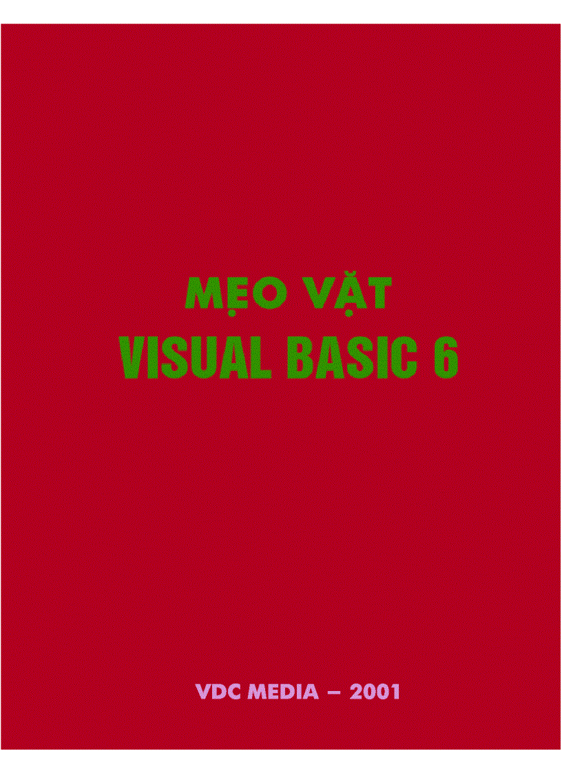 Mẹo vặt Visual Basic