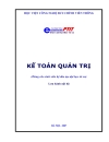 Giáo trình Kế toán Quản trị 1