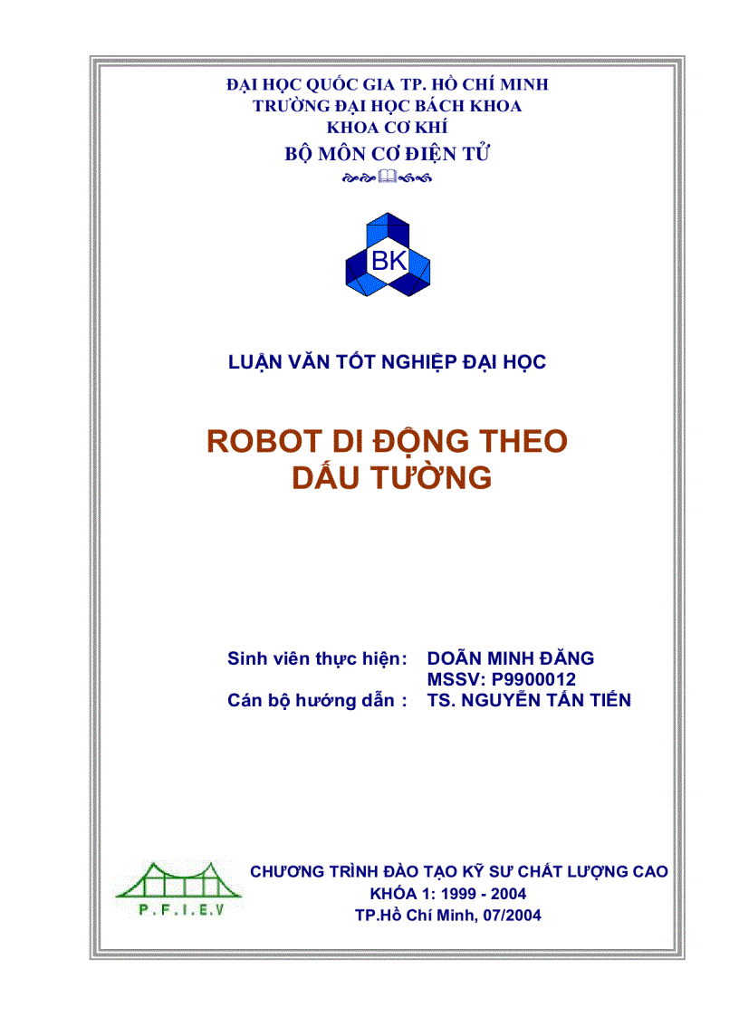 Robot di động theo dấu tường