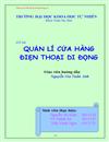 Quản lí cửa hàng điện thoại di động