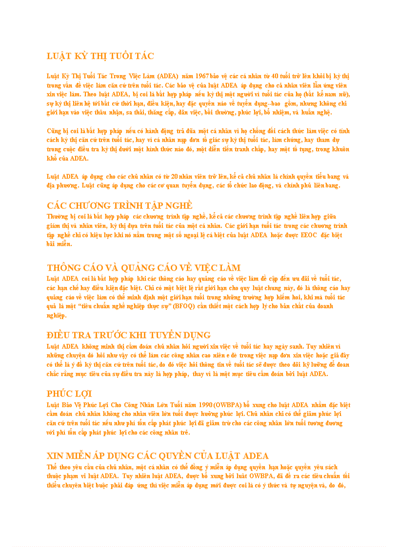 Luật kỳ thị tuổi tác