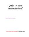 Kiến thức về Quản trị kinh doanh quốc tế