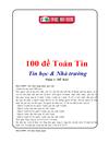100 đề Toán Tin Tin học Nhà trường