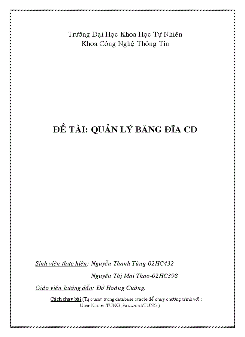 Quản lý băng đĩa cd