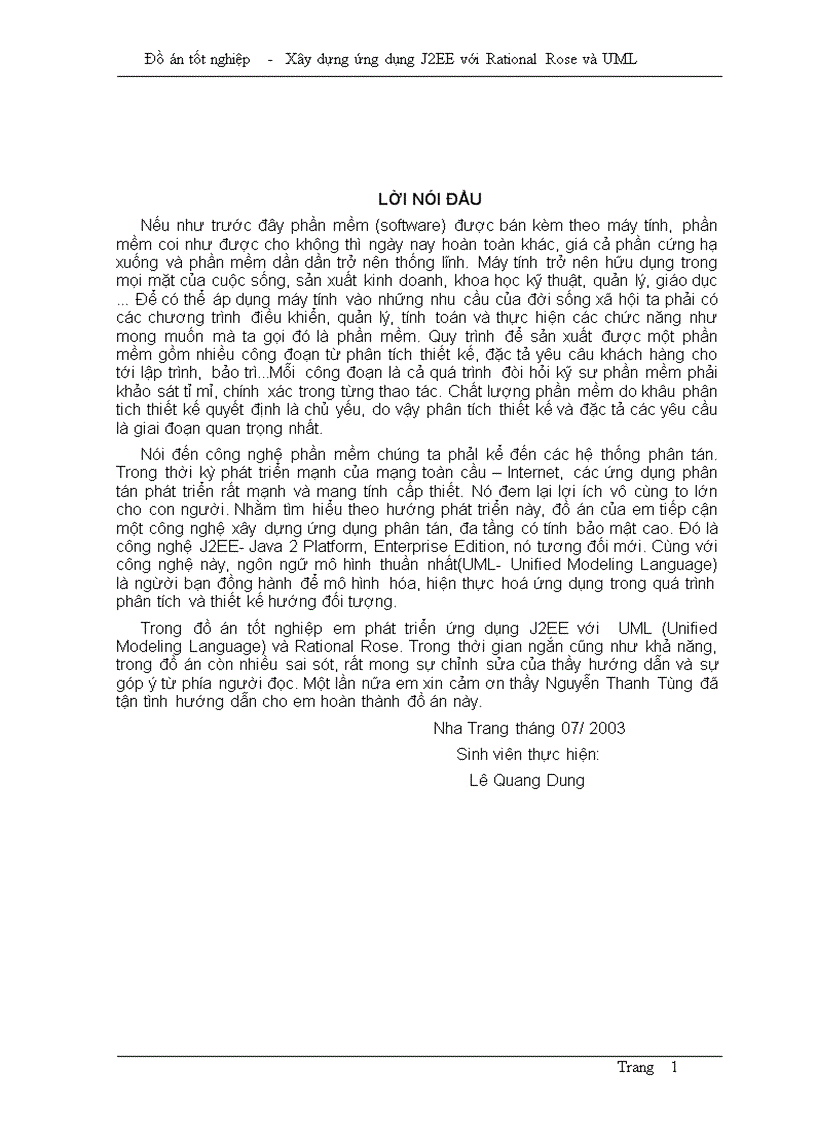 Xây dựng ứng dụng J2EE với Rational Rose và UML