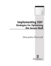 Implementing ssh strategies for optimizing the secure shell