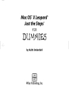 Mac os x leopard just the steps for dummies