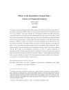 Effects of the Quantitative Easing Policy A Survey of Empirical Analyses Ảnh hưởng của chính sách nới lỏng định lượng Điều tra phân tích thực nghiệm