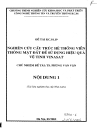 Cấu trúc hệ thống viễn thông mặt đất phù hợp với các nhu cầu kinh tế xã hội và chỉ tiêu kỹ thuật của hệ thống Vinasat